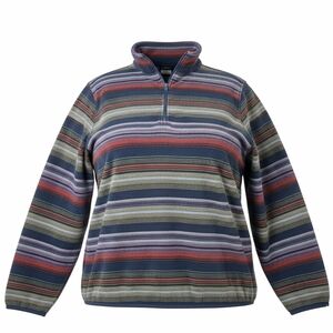 ​Eddie Bauer Fall 2025 Striped 1/4 Zip Fleece Pullover - Women’s TXL